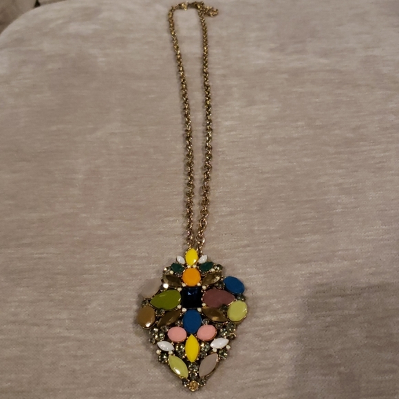 Costume Jewely long jeweled necklace - Picture 1 of 5